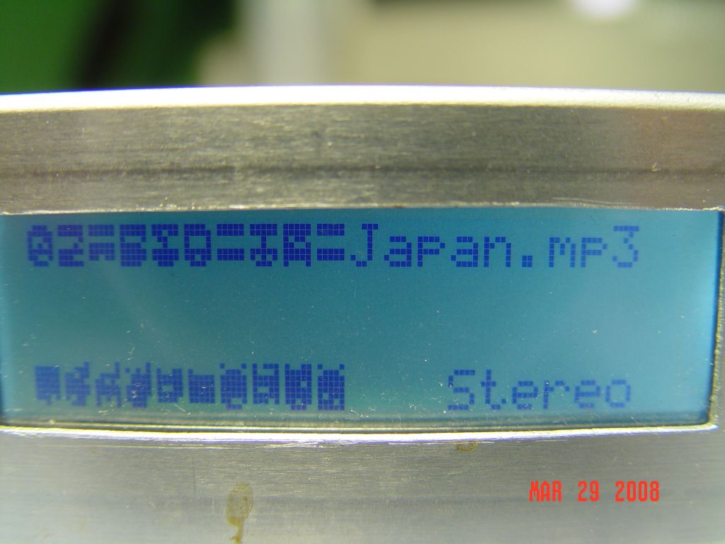 The first line here should read: 02 Big In Japan.mp3. The left half is broken. The right half is Ok.